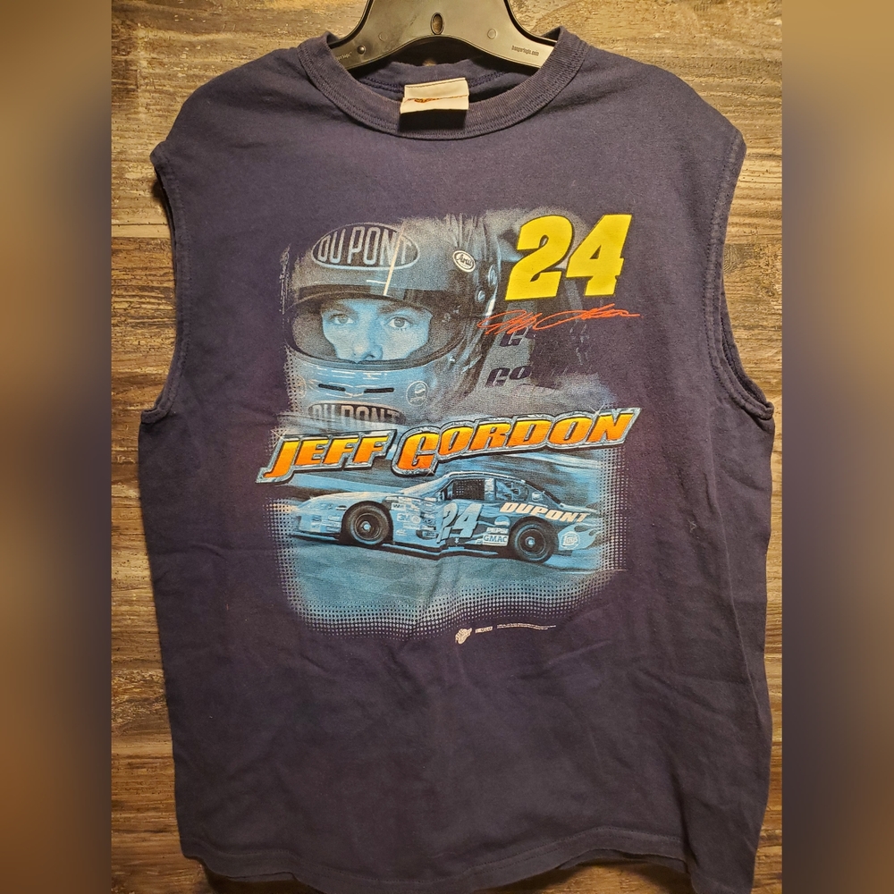 Vintage 1999 Jeff Gordon Chase Authentic's Graphic Shirt USA NASCAR Size Large